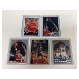 (5) Scottie Pippen Chicago Bulls Basketball Card Lot