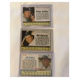 (2) 1961 Post Cereal Baseball Cards Lot - Duke Snider #167, Bill Skowron #3, Al Kaline #20