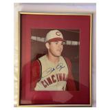 Pete Rose Signed Photograph Cincinnati Reds Framed PSA/DNA