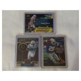 (3) Indianapolis Colts Football Cards: 2009 Upper Deck Speed to Burn Reggie Wayne, 2011 Panini Crown Royale Kings of the NFL Reggie Wayne, and 1995 Fleer Marshall Faulk