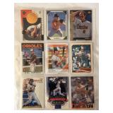 (9) Cal Ripken Jr. Baltimore Orioles Baseball Card Collection