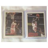 (2) 1993-94 Fleer #28 Michael Jordan and 1995 Upper Deck Collector's Choice #45 Michael Jordan Lot