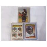 Walter Payton Chicago Bears Football Card Lot (1981 Topps, 1987 Topps Record Breaker, 1991 Pro Line Portraits)