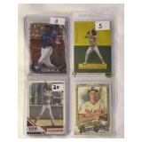 (4) Baseball Card Lot: 2019 Bowman Vladimir Guerrero Jr., 2025 Topps Allen & Ginter Jackson Holliday, 2020 Panini USA Baseball Pete Crow-Armstrong #/249, and Jackson Chourio Punch-Out
