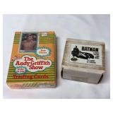 (2) 1991 Pacific The Andy Griffith Show 2nd Series Trading Card Box and 1989 Topps Batman Trading Card Box