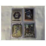 (4) Football Trading Cards: Zay Flowers, Kyle Pitts, La'Mical Perine, and Tyson Bagent Serial Numbered Parallel
