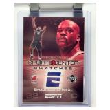 2005 Upper Deck Sportscenter Swatches Shaquille O'Neal Game-Used Shooting Shirt Card SCS-SO