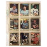 (9) 1983 Fleer Baseball Card Set Including Carl Yastrzemski, Robin Yount, and Fernando Valenzuela
