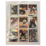 (18) NHL Hockey Trading Cards Featuring Bobby Orr, Gordie Howe, and Patrick Roy