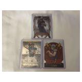 (3) NFL Football Rookie Cards: 2025 Topps Resurgence Drake Maye #164, 2021 Panini Prizm Break Trevor Lawrence #PB-6, 2024 Panini Absolute Rock Out J.J. McCarthy #RO-JMY
