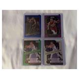 (4) Nikola Jokic Panini Basketball Card Lot of 4: 2021-22 Donruss Optic, 2021-22 Prizm, and 2020-21 Prizm Dominance Inserts