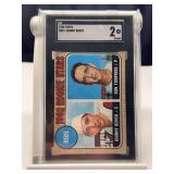 1968 Topps #247 Johnny Bench / Ron Tompkins Rookie Stars SGC 2