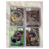 (4) Rome Odunze Rookie Football Card Lot