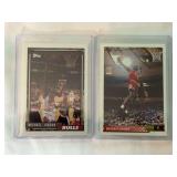 (2) 1992 Topps #141 Michael Jordan and 1992 Upper Deck #23 Michael Jordan Basketball Card Lot