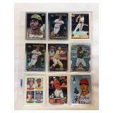 (9) MLB Baseball Trading Card Lot