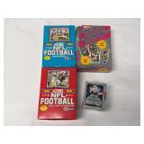 (4) 1990-1991 NFL Football Trading Card Collection - Score Series 1 & 2, Pacific Plus, and Upper Deck High Number Series