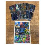 1995 Fleer Ultra Batman Forever Trading Card Lot and 1994 Fleer Ultra X-Men Premiere Edition Promo Sheet