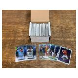 Mixed Baseball Trading Card Collection in Storage Box