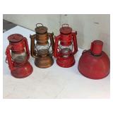 Assorted Lanterns including Winged Wheel and Feugo