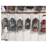 Collection of Metal Kerosene Lanterns