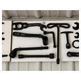 Collection of Painted Cast Iron Wrenches