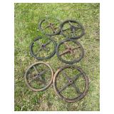 (6) Ford Model T Steering Wheels