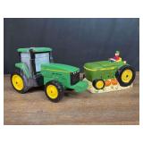 (2) John Deere Tractor Cookie Jars