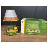 (2) John Deere Lamp + Barn