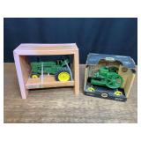 (2) John Deere A + Engine NIB Ertl