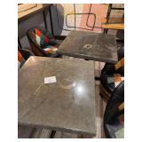 (2) Concrete Top Tables - 30" x 30"