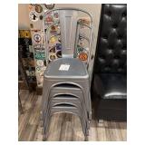 (4) Restaurants Chairs - Stackable