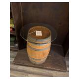 (1) Mini Wine Barrel Table - 21" Tall
