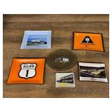 (6) Trucking Glass Ashtrays