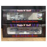 (2) 1/53 Renn Transportation Semi Tractor + Trailer NIB Tonkin