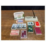 Ship Playing Cards, Pen Holder, Dish