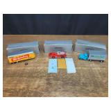 (3) 1/55 Trucks + Trailer NIB DeHanes Models