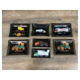 (7) Trucking Glass Ashtrays