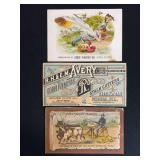 (3) Avery Trade Cards