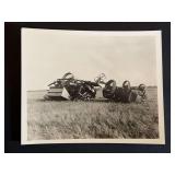 McCormick-Deering 15-30 + Combine Wreck Photo