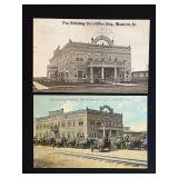 (2) Wm. Galloway Co. Postcards