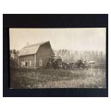 IHC Titan, Minneapolis, + Rumely Tractors Photo Postcard