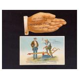 (2) Bucher & Gibbs Plow Co. Trade Cards