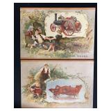 (2) Rumely Trade Cards