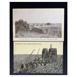 (2) Emerson-Brantingham Big 4 Tractor Postcards