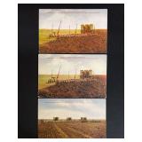 (3) Emerson-Brantingham Big 4 Tractor Postcards