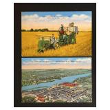 (2) John Deere + Fairbanks Morse Postcards