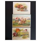 (3) Advance Thresher Co. Trade Cards