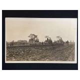 Rumely OilPull Tractors w/Oliver Plow Photo Postcard