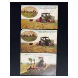 (3) Rumely Tractor Postcards