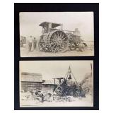 (2) Avery Tractor Photo Postcards